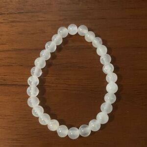 White Selenite Crystal Bracelet